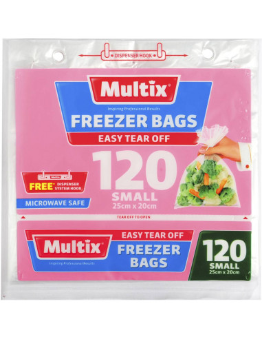 Multix Easy Tear Off Freezer Bags Small 120 pack