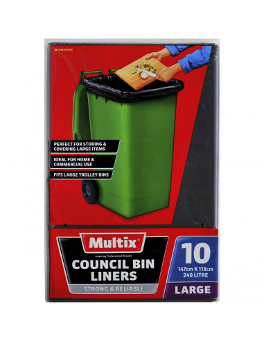 Multix Council Liner Garbage Bags 10 pack