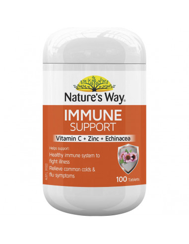 Nature's Way Daily Immunity With Vitamin C & Zinc & Echinacea 100 pack