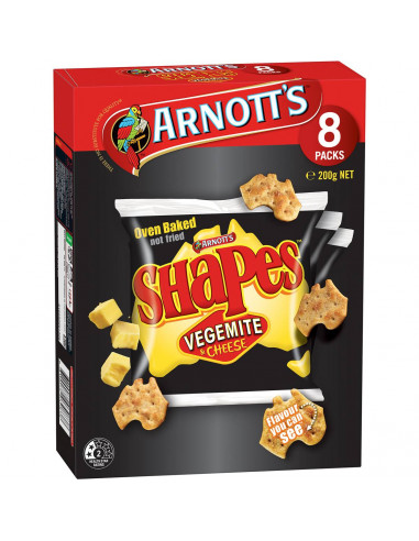 Arnotts Shapes Vegemite & Cheese 200g