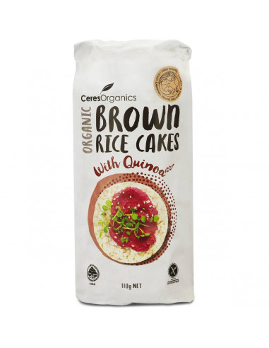 Ceres Organics Rice Cakes Quinoa 110g