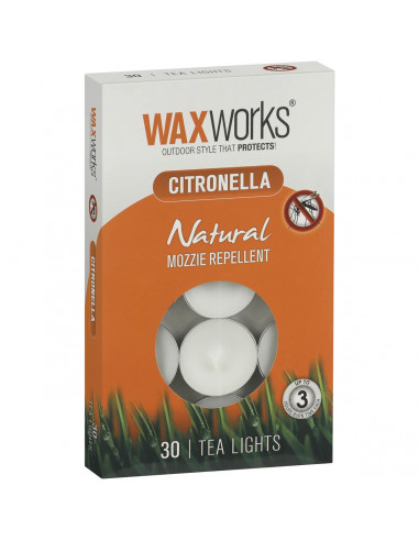 Waxworks Citronella Candle Tea Light 30 pack