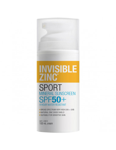 Invisible Zinc Waterproof Sunscreen Spf50 100ml