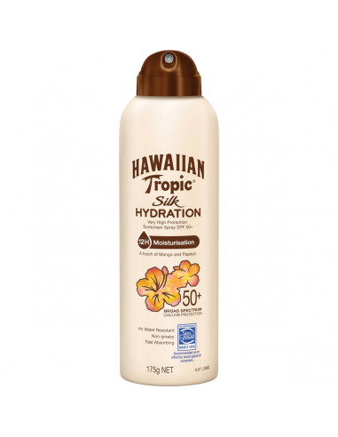 Hawaiian Tropic Silk Hydration Sunscreen Spray Spf 50 175g