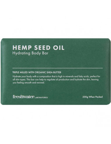 Freshwater Hydrating Body Soap Bar Hemp Seed Oil 200g
