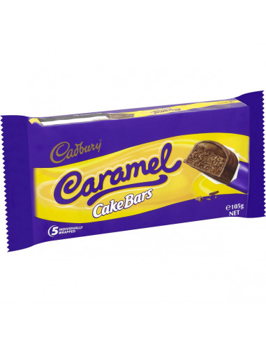 Cadbury Caramel Cake Bars 5 pack