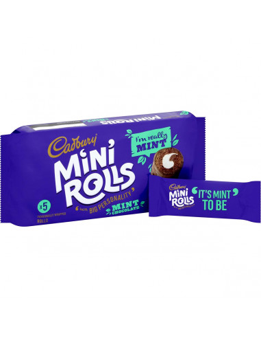 Cadbury Mint Mini Rolls  5 pack