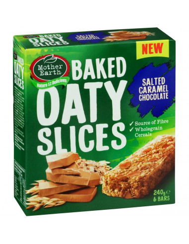 Mother Earth Oaty Slice Salted Caramel  240g