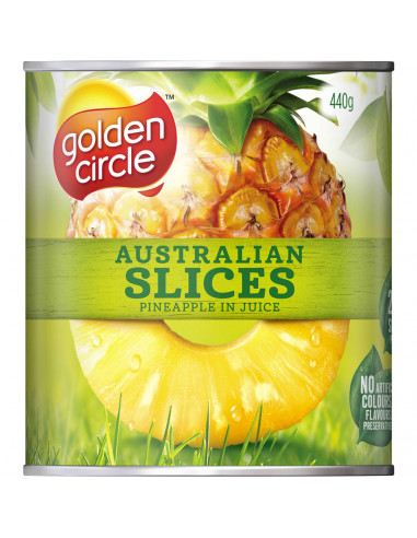Golden Circle Pineapple Sliced In Natural Juice 440g