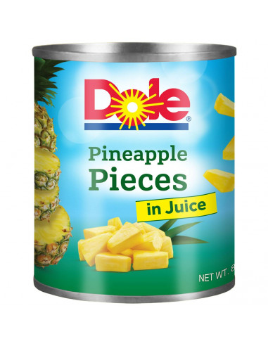 Dole Pineapple Pieces In Juice 822g