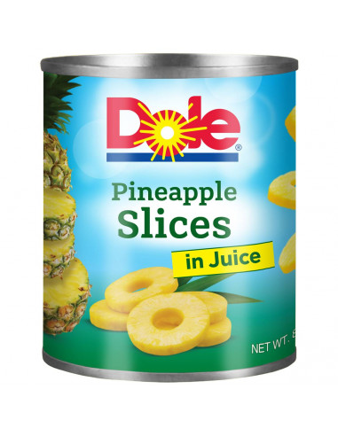 Dole Pineapple Slices In Juice 822g