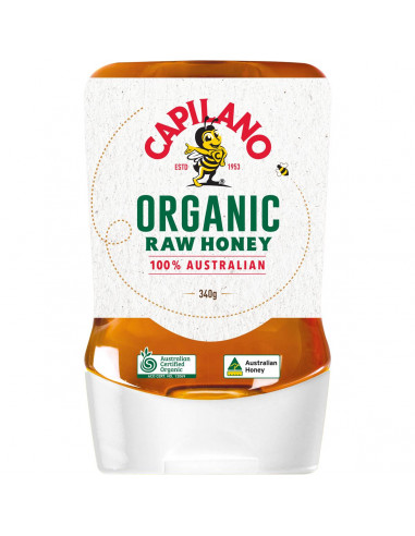 Capilano Organic Raw Honey Upside Down 340g