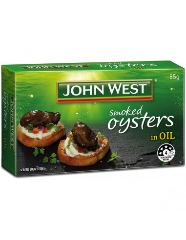 John West Oysters Smoked In Oil 85g