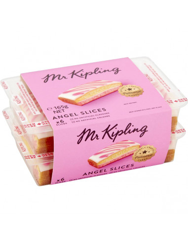 Mr Kipling Cake Angel Slices Snack Pack 6 pack