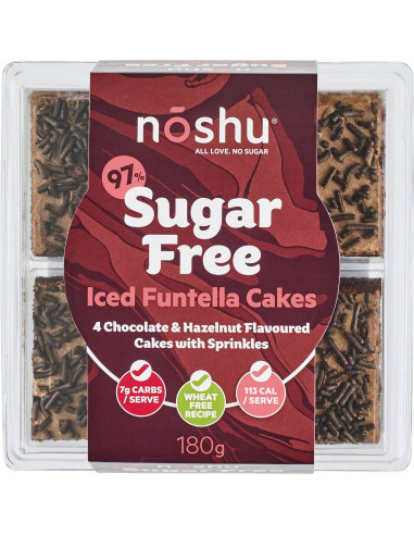 Noshu 97% Sugar Free Funtella Cake 180g