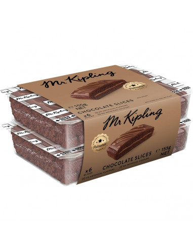 Mr Kipling Choc Slice  6 pack