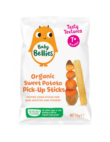 Baby Bellies Organic Sweet Potato Pick-up Sticks 16 g