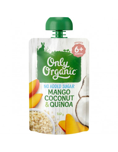 Only Organic Mango Coconut & Quinoa  120g