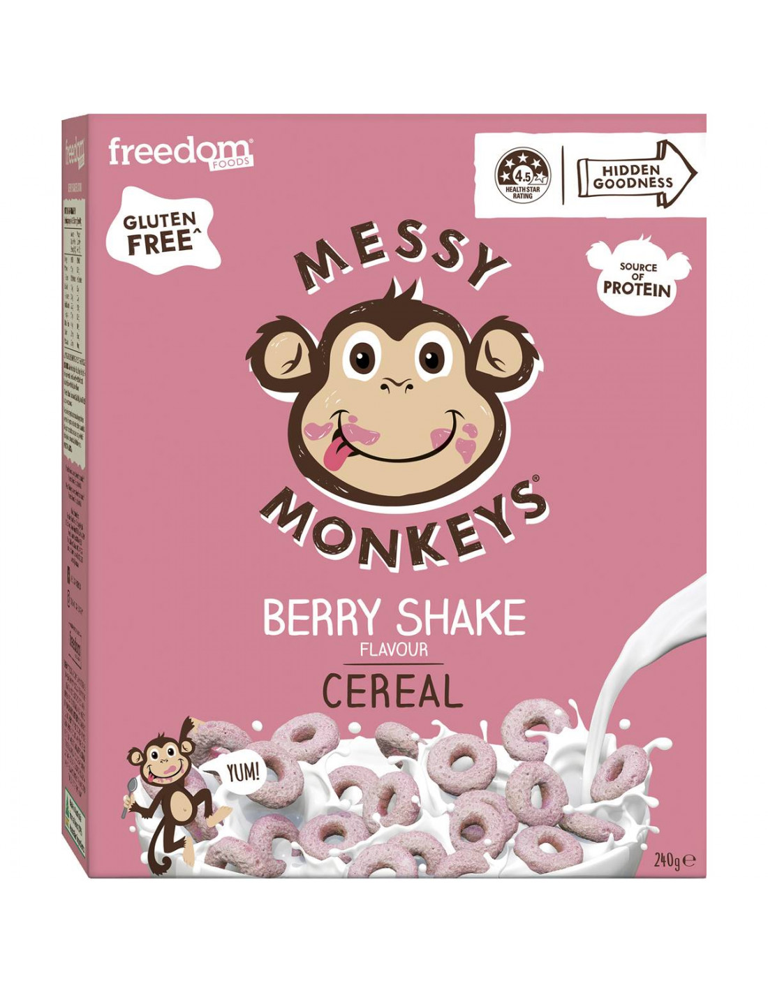 Messy Monkeys Cereal Berry Shake 240g