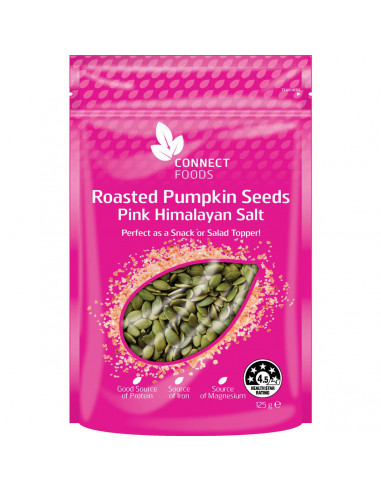 Connect Foods Pumpkin Seeds Pink Himalayan Salt 125g