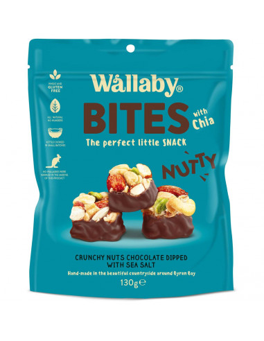 Wallaby Nutty Bites With Sea Salt  130g