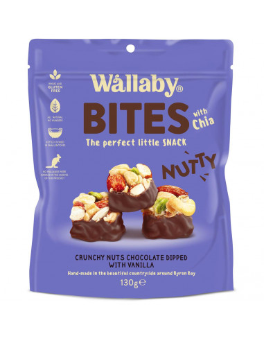 Wallaby Nutty Bites Vanilla  130g