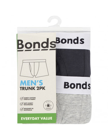 Bonds Mens Trunk Xl  2 pack