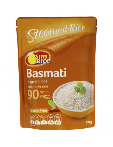 Sunrice Microwave Indian Basmati Rice 250g