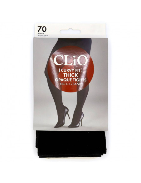 Clio Curvy Thick Tight 70d Black 2 110mm(w) X 205mm(h) X 20mm(d) ea...