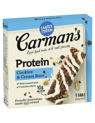 Carman's Limited Edition Cookies & Cream Bars 5 pack
