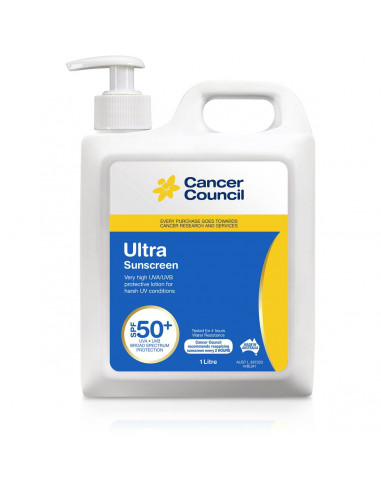 Cancer Council Ultra Sunscreen Spf50+ Pump 1l