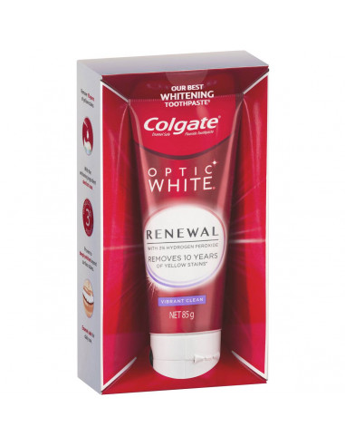 Colgate Optic White Renewal Vibrant Clean Whitening Toothpaste 85g