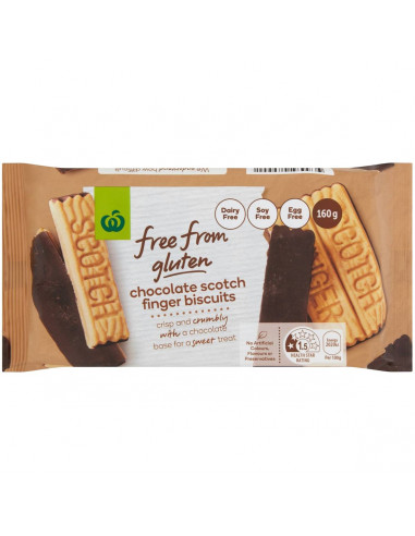 Free From Gluten Chocolate Scotch Finger Biscuits 160g