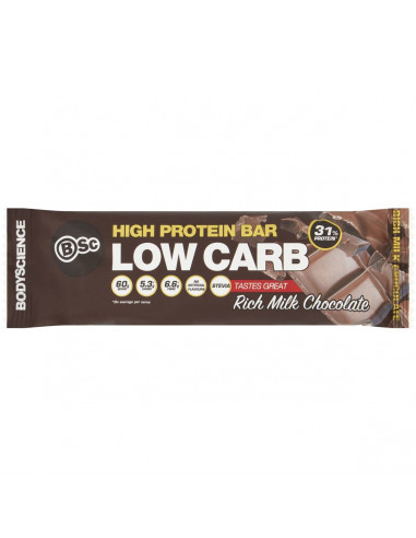 Body Science High Protein Bar Low Carb Rich Milk Chocolate 60g