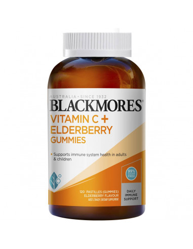 Blackmores Vitamin C & Elderberry Gummies 120 pack