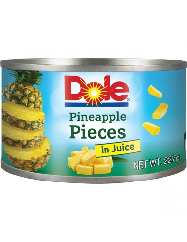Dole Pineapple Pieces In Juice  227g