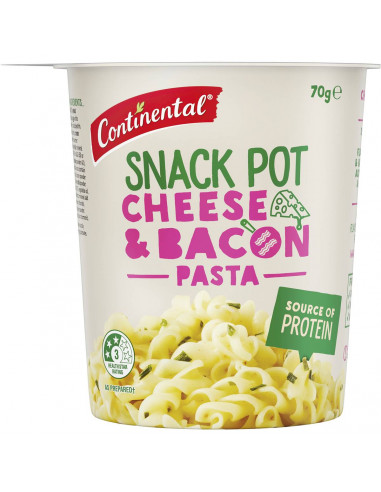 Continental Snack Pot Cheese & Bacon Pasta 70g