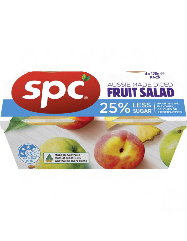 Spc Fruit Salad Reduced Sugar  4 pack