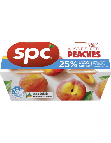 Spc Peaches Reduced Sugar  4 pack