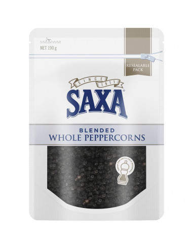 Saxa Blended Whole Peppercorns  190g