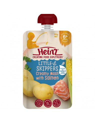 Heinz Creamy Mash With Salmon Baby Food Pouch 6+ Months 120G