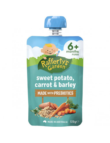 Rafferty's Garden Probiotics Sweet Potato, Carrot & Barley 120g