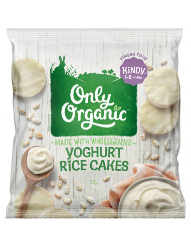 Only Organic Yoghurt Rice Cakes  30g