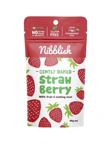 Nibblish Gently Baked Strawberry  80g