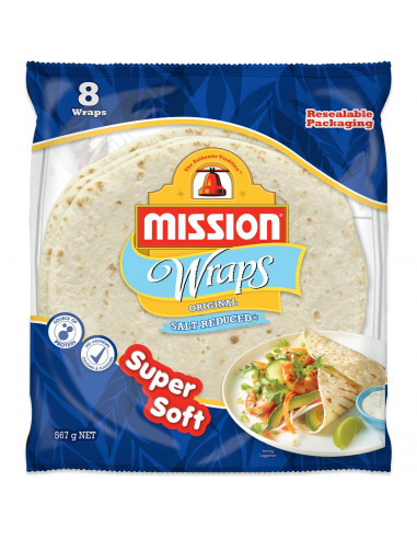 Mission Super Soft Low Salt Wraps  567g