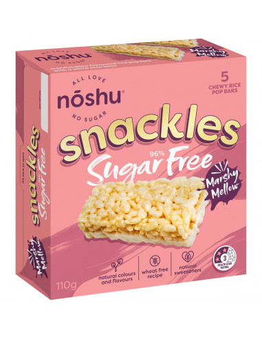 Noshu Sugar Free Marshy Mellow Snackles 5 pack