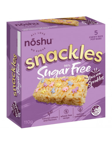 Noshu Sugar Free Unicorn Snackles  5 pack