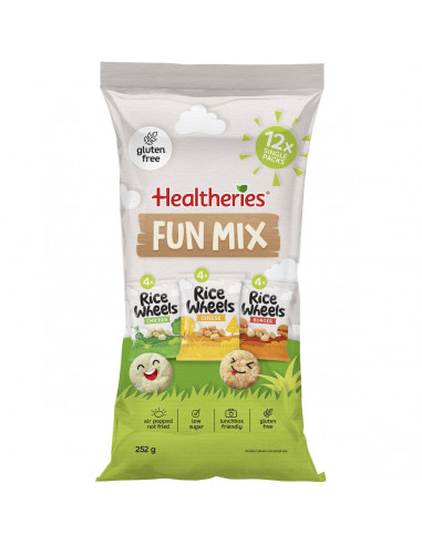 Healtheries Rice Wheels Fun Mix Multipack  12 pack