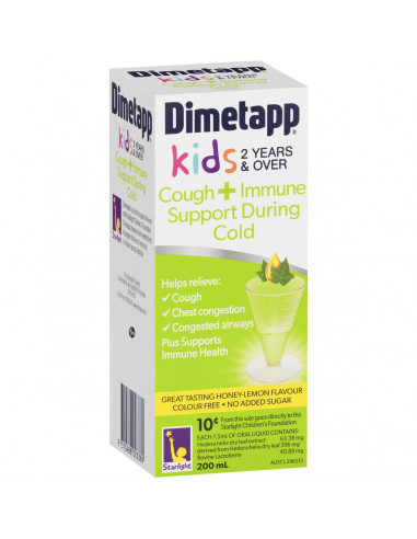 Dimetapp Kids Cough Plus Immune  200ml