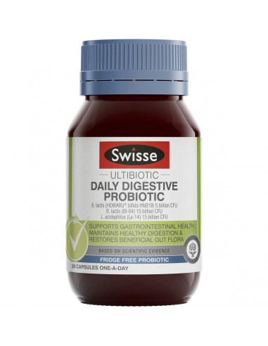Swisse Ultiboost Daily Digestive Probiotic 30 tablets